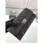 Chanel Grained Calfskin Boy Long Flap Wallet A80286 Black/Silver