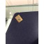 Chanel Chevron Envelope Flap Clutch Bag Navy Blue
