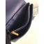 Chanel Chevron Envelope Flap Clutch Bag Navy Blue