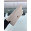 Chanel Chevron Envelope Flap Clutch Bag Creamy