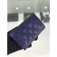 Chanel Grained Calfskin Boy Flap Card Holder A80603 Navy Blue/Gold