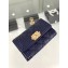 Chanel Grained Calfskin Boy Flap Card Holder A80603 Navy Blue/Gold