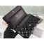 Chanel Wallet On Chain WOC Bag in Patent Leather Black/Silver
