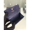 Chanel Grained Calfskin Boy Flap Card Holder A80603 Navy Blue/Gold