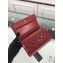 Chanel Wallet On Chain WOC Bag in Patent Leather Red/Silver