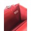 Chanel Wallet On Chain WOC Bag in Patent Leather Red/Silver