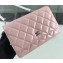 Chanel Wallet On Chain WOC Bag in Patent Leather Nude Pink/Silver