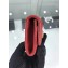 Chanel Grained Calfskin Boy Flap Card Holder A80603 Red/Gold