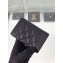 Chanel Grained Calfskin Boy Flap Card Holder A80603 Black/Silver