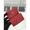 Chanel Grained Calfskin Boy Flap Card Holder A80603 Red/Silver