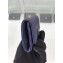 Chanel Grained Calfskin Boy Flap Card Holder A80603 Navy Blue/Silver