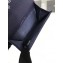 Chanel Grained Calfskin Boy Flap Card Holder A80603 Navy Blue/Silver