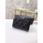 Chanel Small Card Holder 31522 Grained Calfskin Black