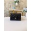 Chanel Classic Small Card Holder AP0214 Grained Calfskin Black/Silver