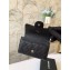 Chanel Classic Small Card Holder AP0214 Grained Calfskin Black/Silver