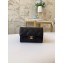 Chanel Classic Small Card Holder AP0214 Grained Calfskin Black/Gold