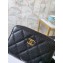 Chanel Classic Small Zipped Coin Purse 69272 Grained Calfskin Black/Gold