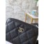 Chanel Classic Small Zipped Coin Purse 69272 Grained Calfskin Black/Silver