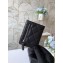 Chanel Card Holder 60085 Grained Calfskin Black