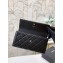 Chanel Classic Long Flap Wallet 31502 Lambskin Black