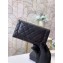 Chanel Classic Long Flap Wallet A31506 Grained Calfskin Black
