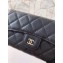 Chanel Classic Long Flap Wallet A31506 Grained Calfskin Black