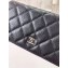 Chanel Classic Long Bi-fold Wallet 31566 Grained Calfskin Black