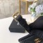 Chanel Luggage Tag AP1141 Lambskin Black