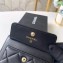 Chanel Luggage Tag AP1141 Lambskin Black