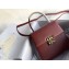 Givenchy Vintage Leather Shoulder Small Bag Burgundy