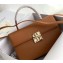 Givenchy Vintage Leather Shoulder Large Bag Brown