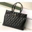 Givenchy Duo Shopper Tote Bag in Diamond Quilted Leather Black