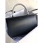Givenchy Vintage Leather Shoulder Large Bag Black