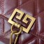 Givenchy Mini Pocket Bag in Diamond Quilted Leather Burgundy