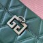Givenchy Pocket Shoulder Bag in Diamond Quilted Leather Green