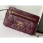Givenchy Pocket Shoulder Bag in Diamond Quilted Leather Burgundy