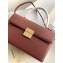 Givenchy Vintage Leather Shoulder Large Bag Burgundy