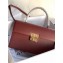 Givenchy Vintage Leather Shoulder Large Bag Burgundy