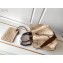 Louis Vuitton Mahina Leather Girolata Drawstring Bucket Bag with Braided Top handles M53915 Beige