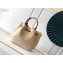 Louis Vuitton Mahina Leather Girolata Drawstring Bucket Bag M51896 Beige