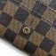 Louis Vuitton Damier Ebene Canvas Sarah Wallet N63209 Brown
