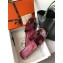 Hermes Oran Flat Slipper Sandals in Patent Calfskin Burgundy/Purple