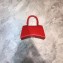 Balenciaga Hourglass XS Top Handle Bag Red/Silver