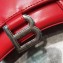 Balenciaga Hourglass XS Top Handle Bag Red/Silver