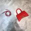 Balenciaga Hourglass XS Top Handle Bag Red/Gold
