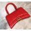 Balenciaga Hourglass XS Top Handle Bag Red/Gold