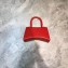 Balenciaga Hourglass XS Top Handle Bag Red/Gold