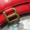 Balenciaga Hourglass XS Top Handle Bag Red/Gold