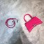 Balenciaga Hourglass XS Top Handle Bag Fuchsia/Silver