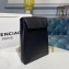 Balenciaga Logo Grained Calfskin Pouch Clutch Bag Black